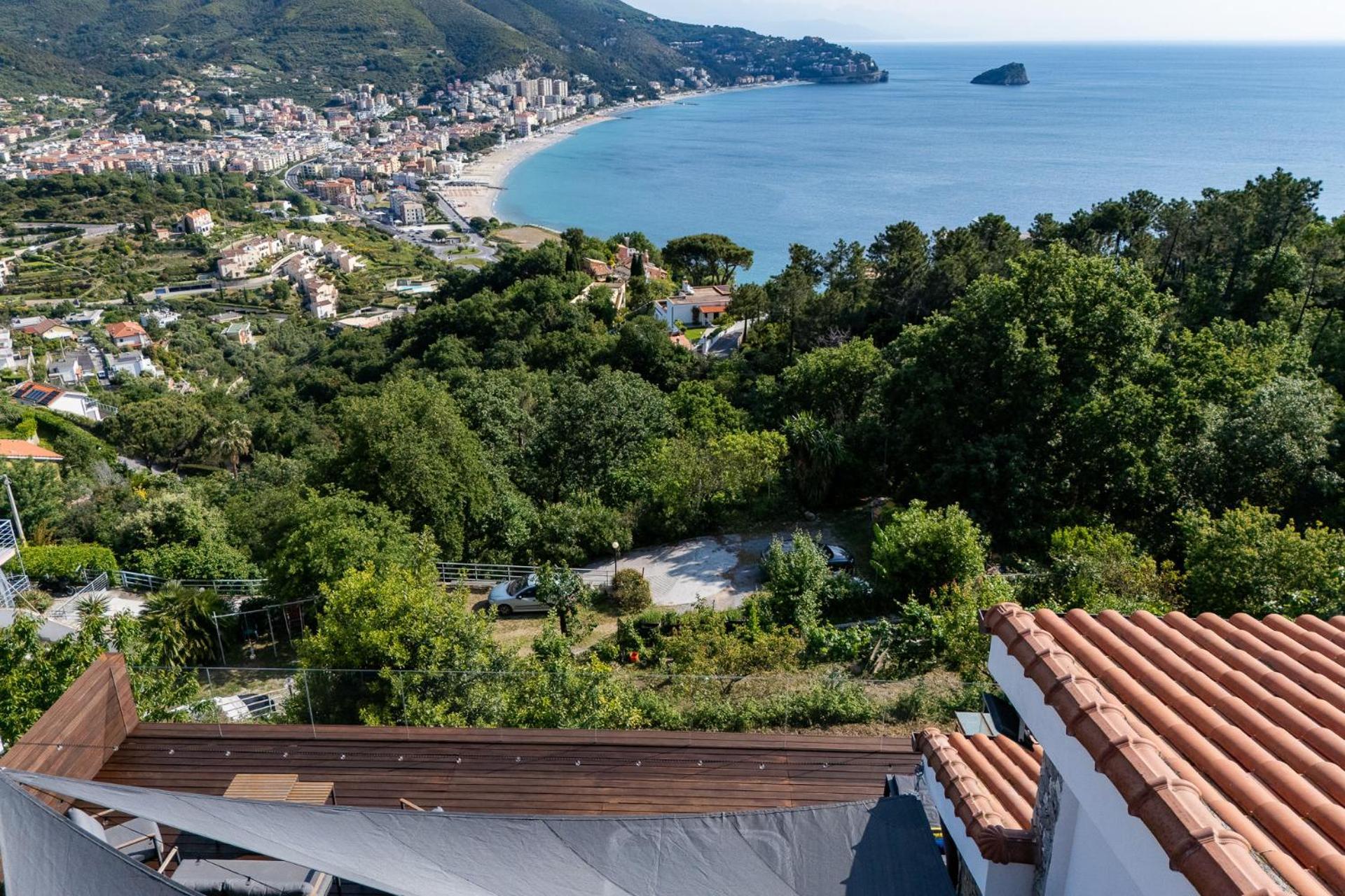 Spettacolare Vista Isola Terrazza E Idromassaggio Villa Noli Eksteriør billede